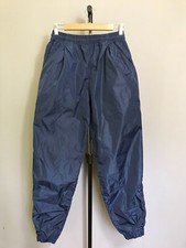 Vintage 90s Nike Mens Spell Out Cuffed Nylon Jogger Pants Blue Sz M