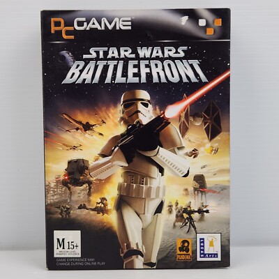 Star Wars: Battlefront PC CD-Rom Videogame LucasArts 2004 Third-Person Shooter
