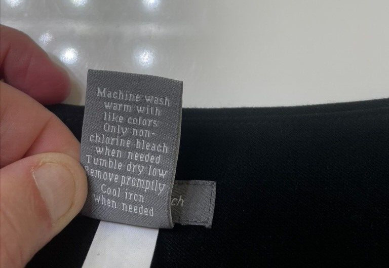 apt 9 skirt size 6 black knee length lined business professional dressy