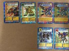 Lot of 6 1999 Digimon Cards - Dokugumon, Saberleomon, Myotismon and more