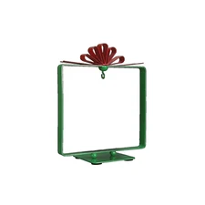 Old World Christmas Square Metal Ornament Stand Display, Green
