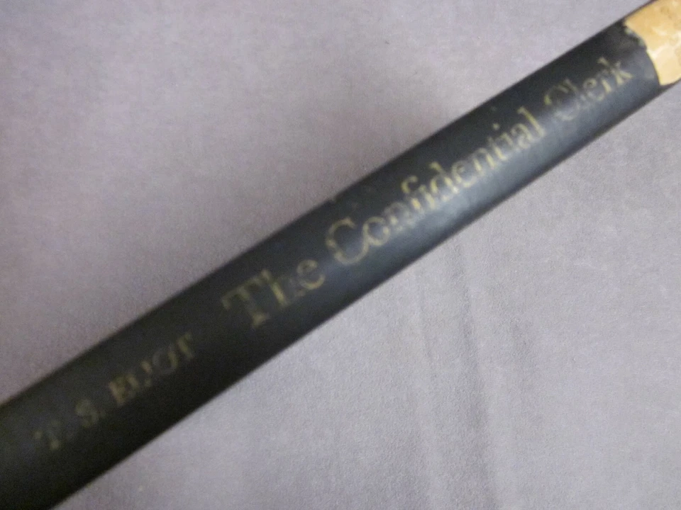 T S Eliot   The Confidential Clerk   Theater Play   1954   1st American Edition Foto 2 de 4