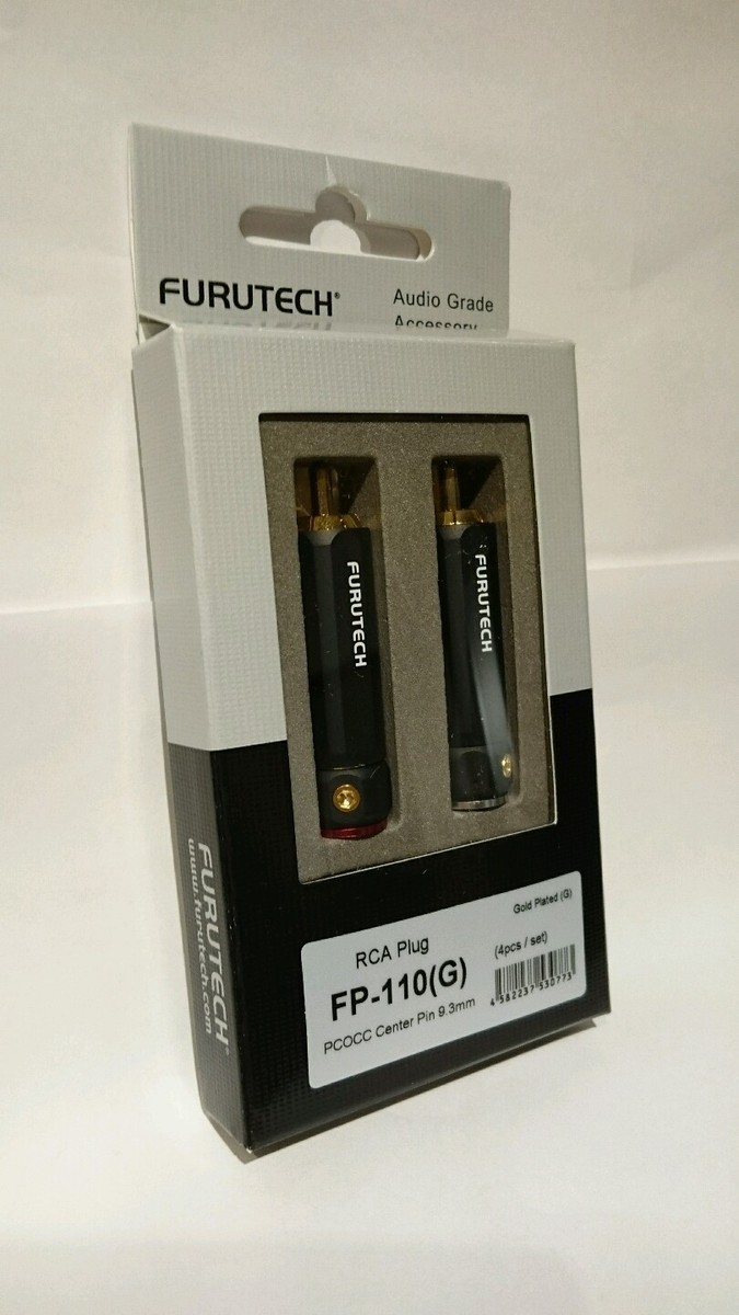 Furutech Fp-110 (g) RCA Plug 24k Gold-plated 4 Pcs Set