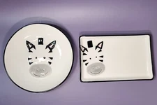 Pampa Bay for The Little Ones 2 Piece Zebra Bowl and Plate Set