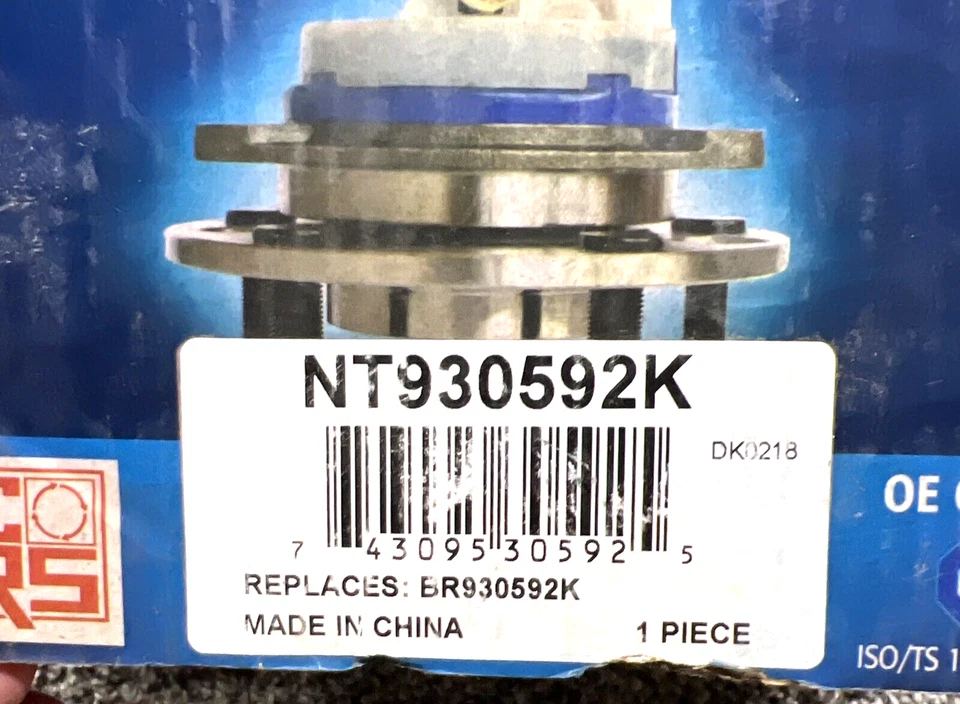 [Paquete de 2] Kit de reparación de buje y cojinete de rueda delantera 930592K Kia Rio 2006-2011 Foto 2 de 3