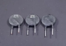 Lot of 3 CL-11 Thermometrics NTC Disc Thermistor 0.7 Ohm 20% 0.77" Dia 0.22" T