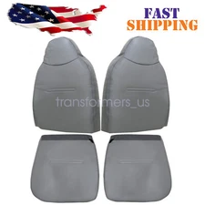 For 2001-07 Ford F-250 F-350 Driver & Passenger Bottom & Top Leather Seat Cover