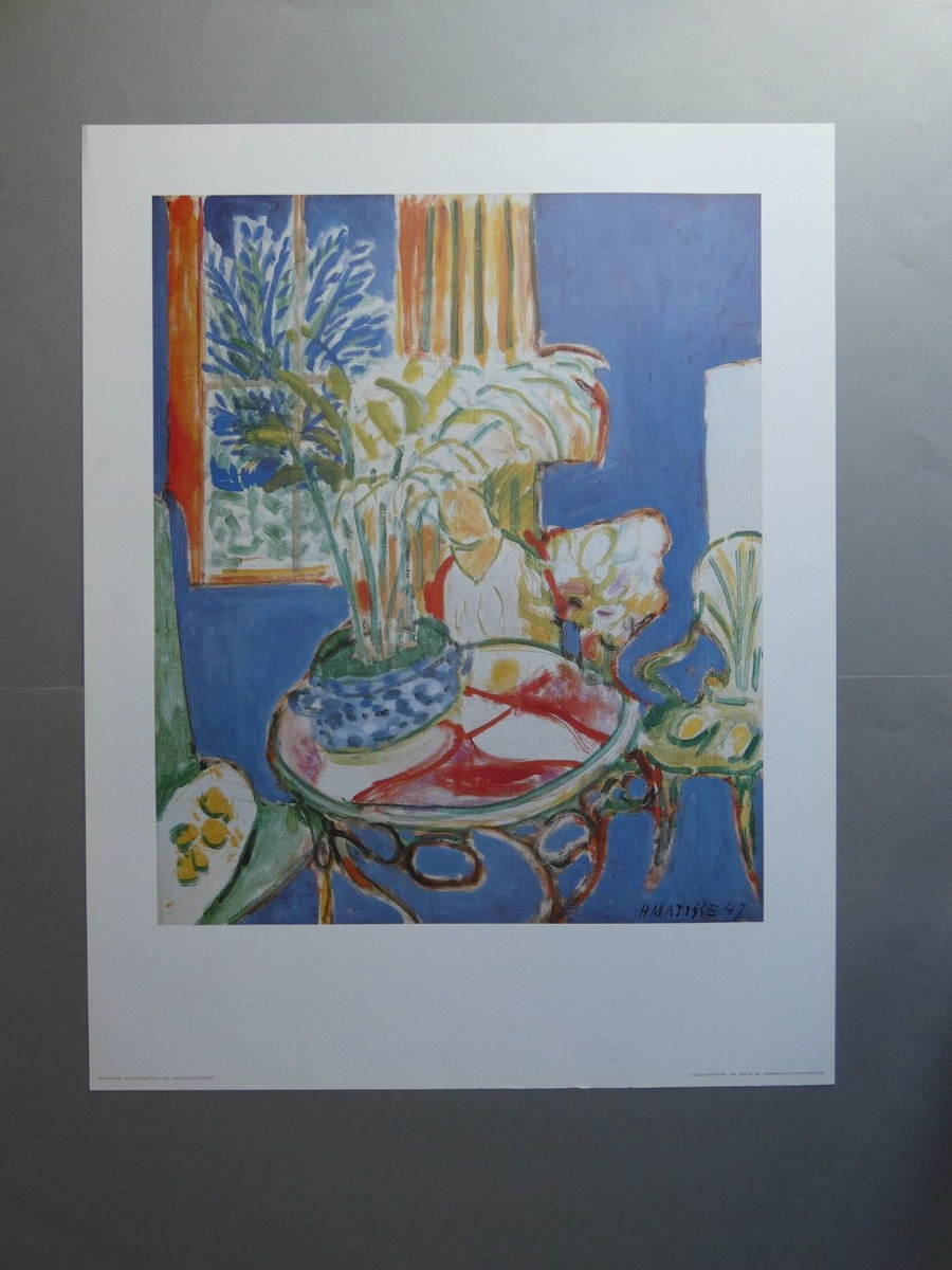 Henri Matisse、PETIT INTERIEUR BLEU Henri Matisse, Petit Intérieur Bleu (Little Blue Interior),c