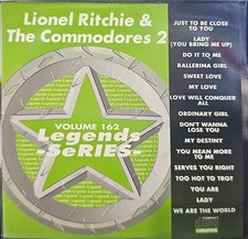 162 LIONEL RITCHIE COMMODORES   LEGENDS KARAOKE CDG DISC LOT UK