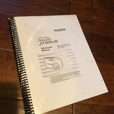 Olympus Stylus Digital 800 -- AdvancedManual (from 2005)
