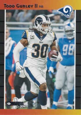 2019 DONRUSS 90 VARIATIONS TODD GURLEY ATLANTA FALCONS RAMS E2413