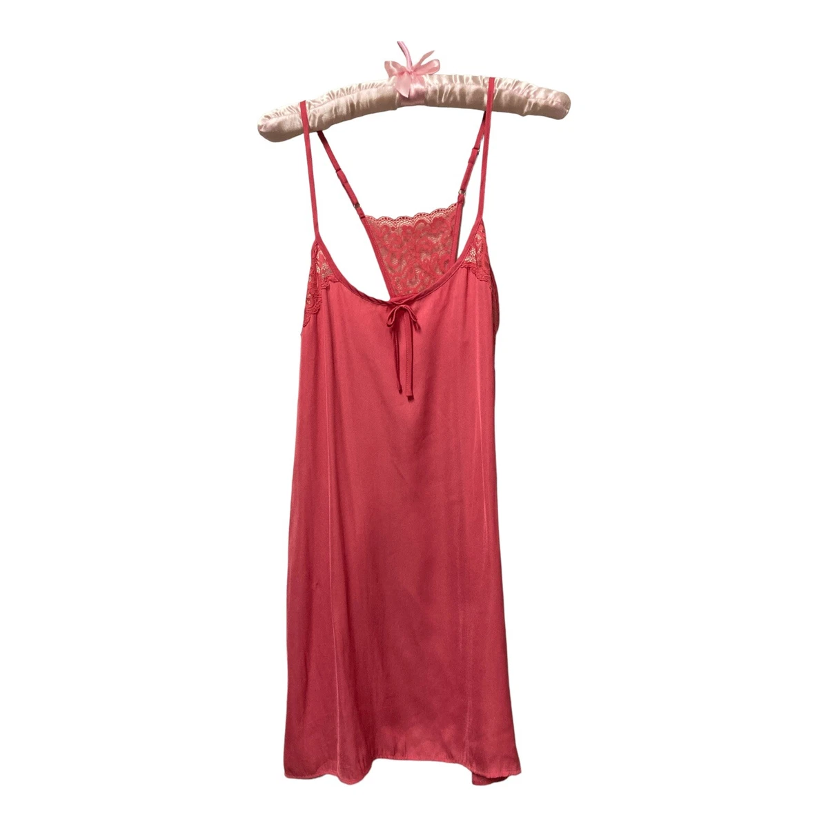 BRAS n THINGS Size 12 Chemise Nightie Lace Trimmed Spaghetti
