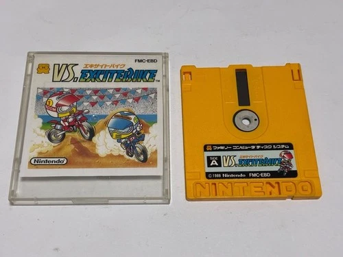 VS. Excite Bike Nintendo Famicom Disk FCD In Stock Japan import