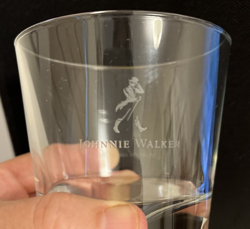 Johnnie Walker Etched Logo Cocktail Glass