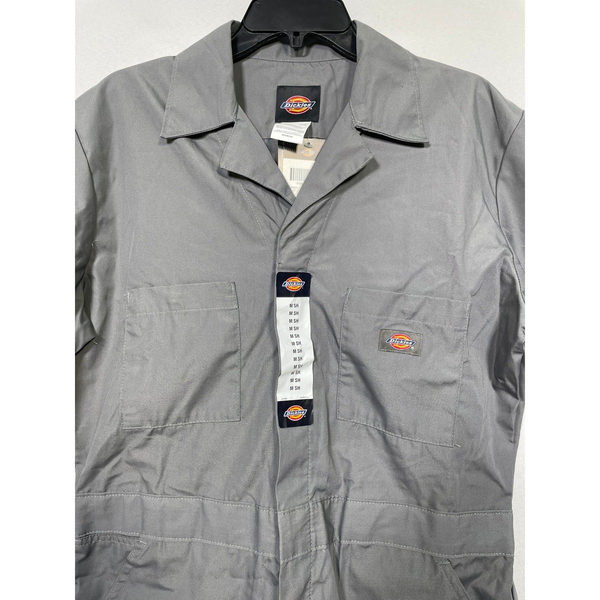 Dickies Gray Work Utility Coverall One Piece Jumpsuit Men's MEDIUM