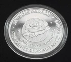 1985 96th Rose Parade Spirit of America 1 Troy oz .999 Silver Proof Round BOX