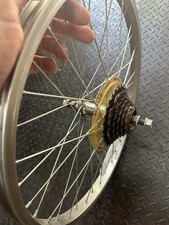 20? Fold up Bike Wheel 6 speed Good Condition True. See Video And Pics 