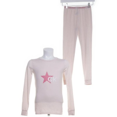 Calvin Klein, Pyjama, Größe: 152, Elasthan/Polyester, Pink/Weiß #c2Z