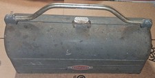 Vintage Craftsman Tool Box Lunch Box Tombstone Dome Style Metal