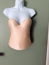 Felina Essentials Bustier bridal Prom push-up corset shapewear 36C stretchy nude