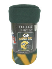 Green Bay Packers Manta Vellón Espejo Rejilla Hierro Estilo NFL Licencia Nueva