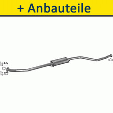 Mitteltopf Auspuff+ für PEUGEOT 306 CABRIO 1.6 100PS 2001-2003