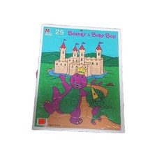 Vintage Brand New Barney And Baby Bop Puzzle 25 Pieces