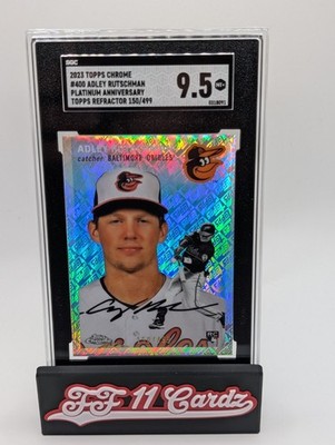  2023 Topps Chrome Adley Rutschman Platinum Rookie 150/499 SGC 9.5 Orioles