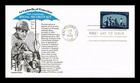 DR JIM STAMPS US COVER SOCIAL SECURITY ACT 50TH ANNIVERSARY FDC ARISTOCRAT