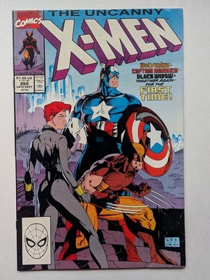 Uncanny X-Men 268 Jim Lee Cover Wolverine Captain America Black Widow 1990