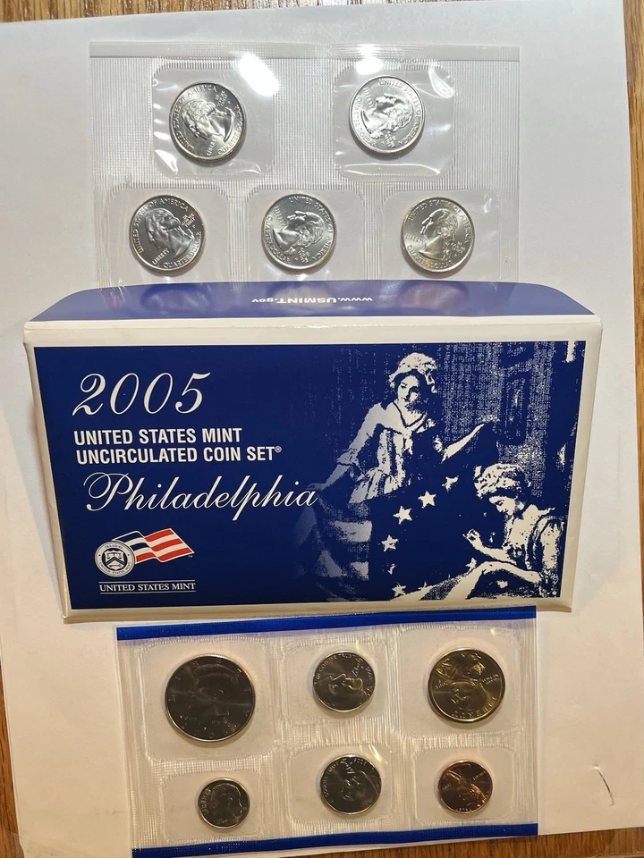 2005-S 90% Silver Proof Set US Mint -11 Coin Set w/ Box and 2005 Mint set - Image 4 of 4