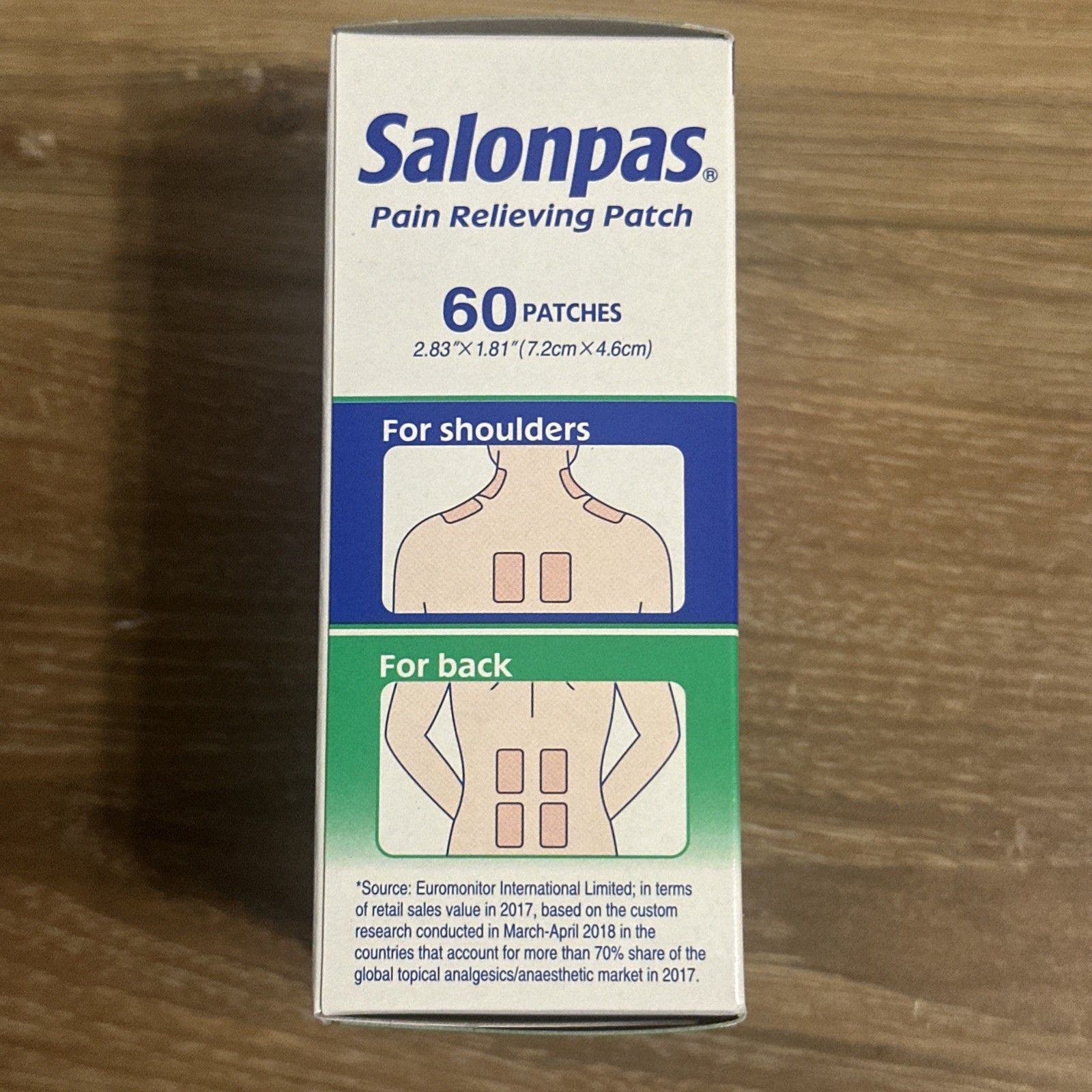 Salonpas Pain Relieving Patches 60ct new sealed
