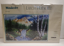 Caron WonderArt Classics Sierra Mountain Scene Latch Hook Kit 30  x 50  SEALED