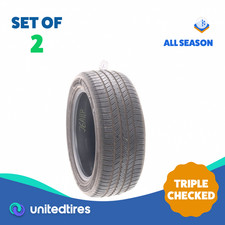 Set Of 2 Used 22550r17 Hankook Kinergy St 94t - 7.532 Set Of 2 Used 22550r17 Hankook Kinergy St 94t - 7.532