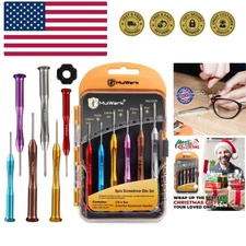 Small Screwdriver Set, 6pcs Magnetic Mini Screwdriver Set, Micro Precision Fl...