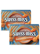 Swiss Miss SALTED CARAMEL Flavored Hot Cocoa Mix 8 Env/Box (2 Boxes or 16 Env)