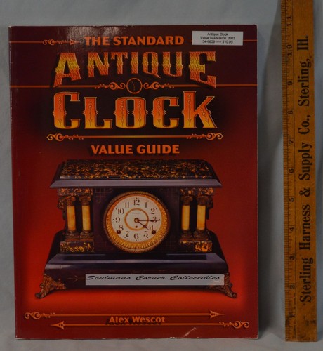 DOWNSIZING - HALF PRICE SALE!! Standard Antique Clock Value Guide Reference Book