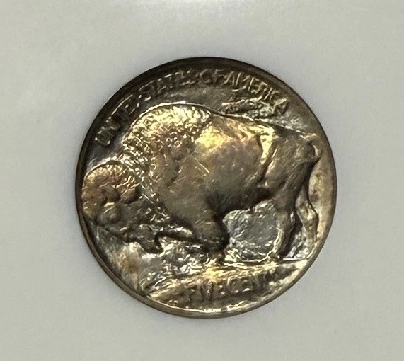 1913 Buffalo Nickel- Type 1. MS62 NGC Great Color! - Image 3 of 3