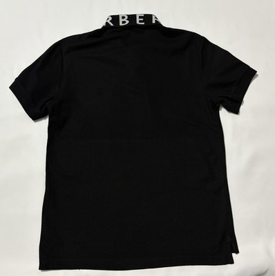 BURBERRY Polo Shirt Medium Black M | eBay