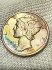 1917-S Mercury Dime ~ Choice/Gem AU (Full Split bands - FSB) ~ 90% Silver Toned