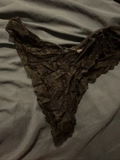 Black High Waist Vintage Pantie with Lace Sissy's Rockabilly Style