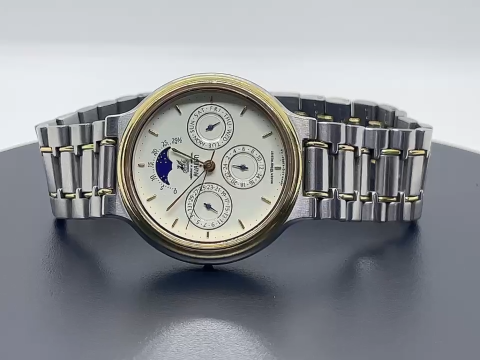 N MINT] CITIZEN AVALON 4310-43244 Triple Calendar Moon Phase Men's