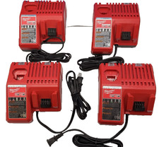 Lot of 4 Milwaukee GENUINE Battery Charger M18 M12 48-59-1812 Lithium Open Box
