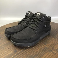 Lems Boots Mens Size 8.5 Jet Black Boulder Boot Mid Minimalist Barefoot Wide