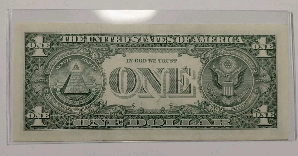 2017 A $1 FEDERAL RESERVE BANKNOTE OF OHIO BOOKEND #15 D 15601815 B PLATE # 16 - Image 4 of 4