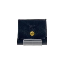 Il Bisonte Leather Coin Case Black Men’s Purse Wallet Card Holder