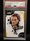 2010 Score Tom Brady #17 NFL Players Gold Zone 096/299 PSA 10 Gem Pop 2 Patriots