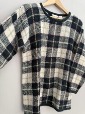 Vintage Paul Harris Designs Mohair Blend Pullover Plaid Sweater Women  s Sz S