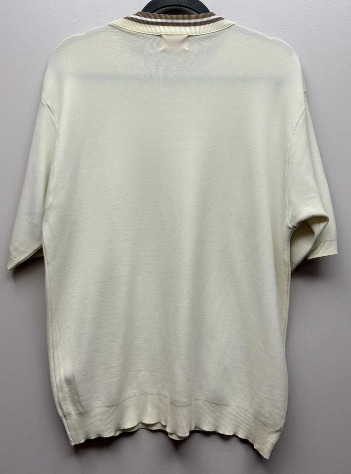 Vintage Munsingwear Ban Lon DuPont Nylon Mens Beige Short Sleeve Shirt XL - Image 4 of 4