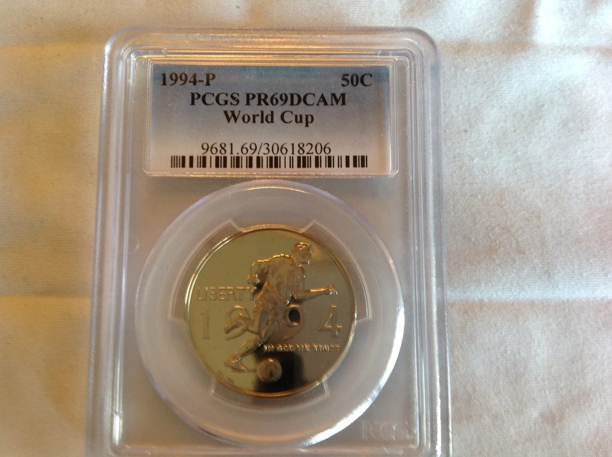 準最高鑑定　全世界999枚 PR69DCAM　銀貨　 PCGS NGC 1994-P PCGS PR69DCAM World Cup .50C | eBay